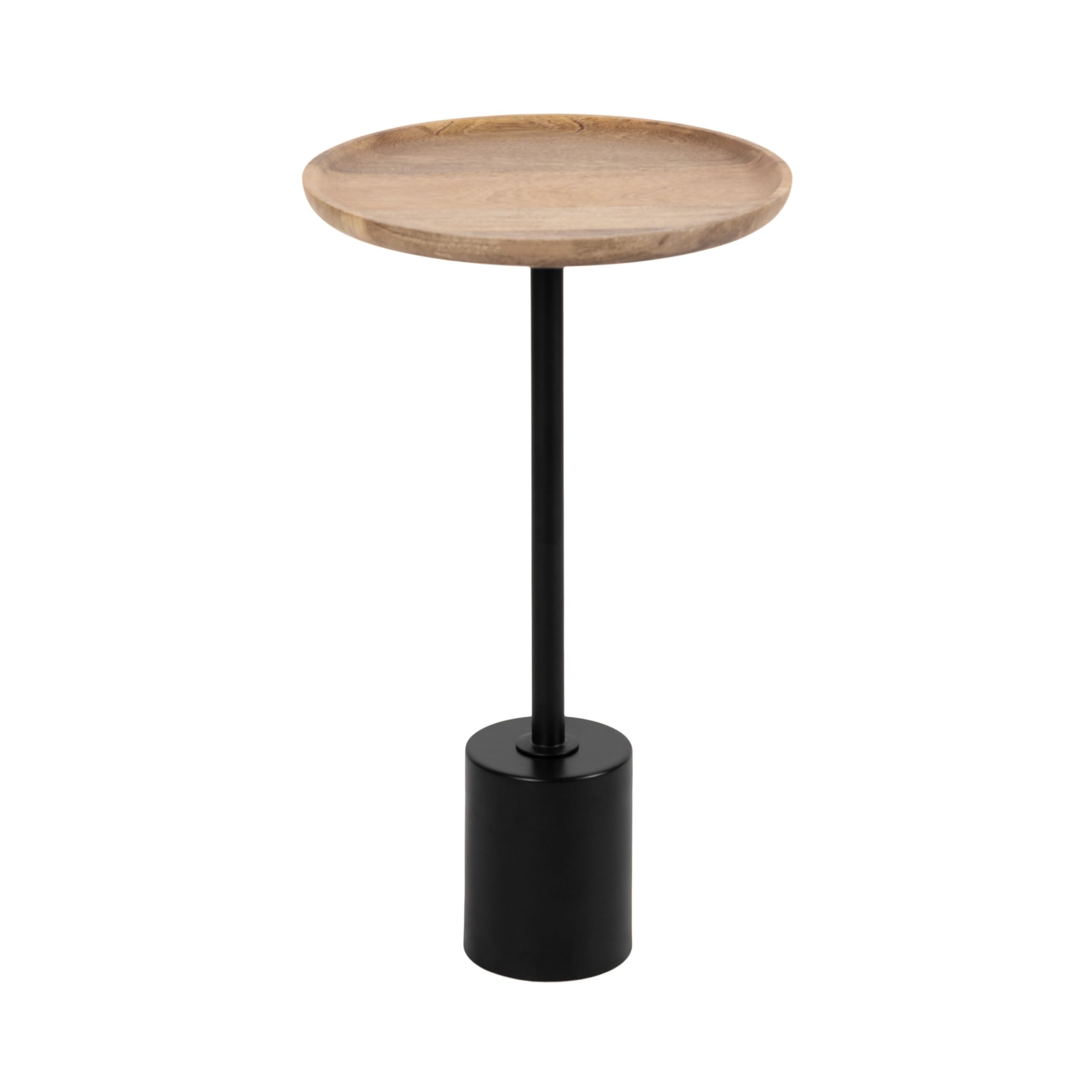 Amazon.com: Kate and Laurel Xyler Wood and Metal Round Side